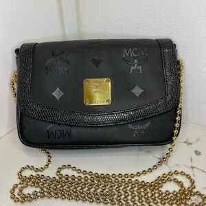 MCM black crossbody bag